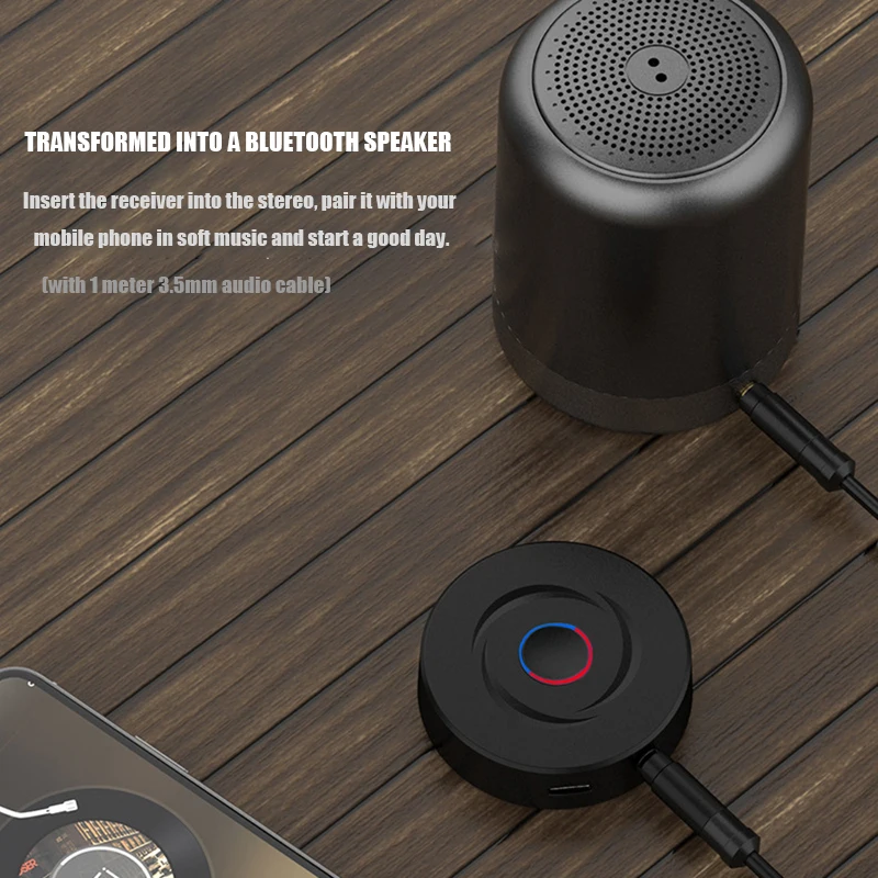 Bluetooth 5,0 приемник передатчик 3,5 мм AUX Стерео 2 в 1 автомобильный беспроводной Bluetooth аудио приемник адаптер для ТВ динамика