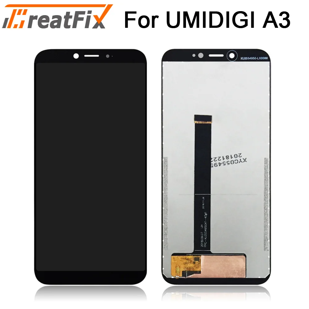 Для UMI UMIDIGI A3 Pro ЖК-дисплей+ сенсорный экран в сборе дигитайзер Замена для UMIDIGI A3 ЖК-дисплей бесплатные инструменты