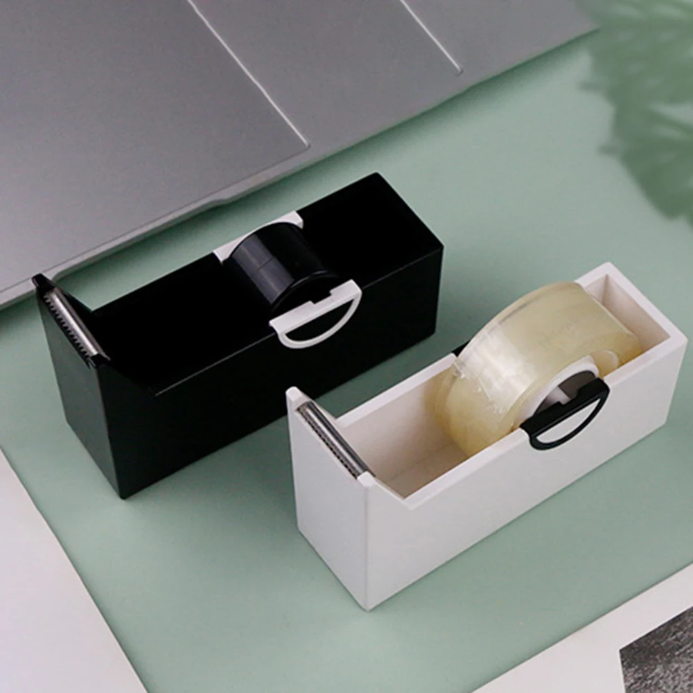 

Tape Cutter Dispenser Adhesive Tape Holder Plastic Rotating Tape Cutting Tools Tape Dispenser