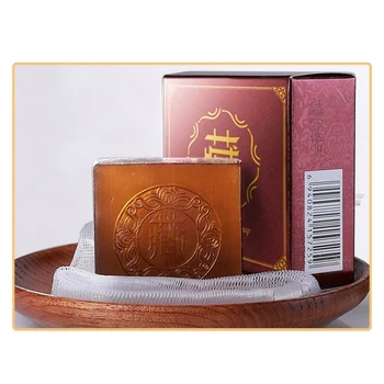 

Saffron Handmade Soap Moisturizing Anti-acne Anti-mites Shrinking Pores Facial Cleansing Soap 2019 Luxury