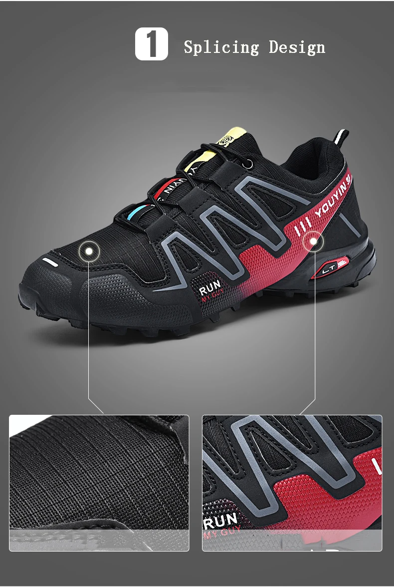 Мужская Уличная походная обувь для альпинизма, спортивные дышащие кроссовки, мужская тактическая обувь для охоты, треккинга, сетчатые Нескользящие кроссовки