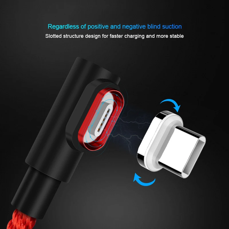 Магнитный кабель Micro USB C для быстрой зарядки Huawei P20 Lite Xiaomi зарядное устройство