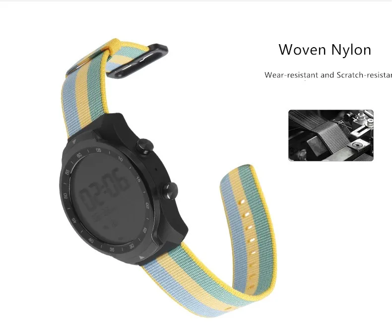 Для huawei GT GT2 42 мм 46 мм Смарт часы нейлоновый тканый GT 2 силиконовый ремешок заменить браслет 20 22 мм