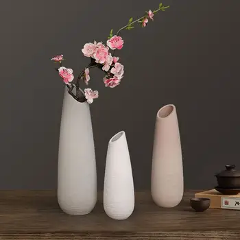 

1Pc Creative Ceramics Vase Flower Arrangement Hydroponic Flower Ornament Light Luxury Zen Ornaments Home Decor