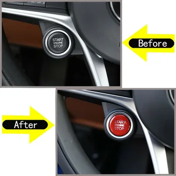

For Giulia Cover Trim For Stelvio Car Start Engine For Remeo Practical