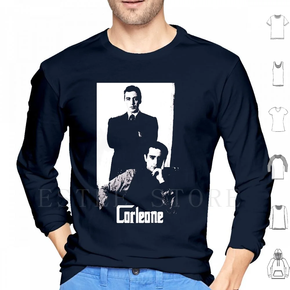 The Godfather Corleone Felpe Con Cappuccio Manica Lunga Il Padrino Padrino Al Pacino Gangster Gangster Scarface Amazon Cannoli