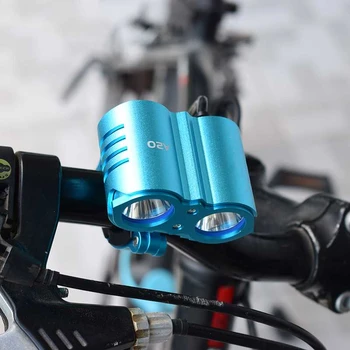 

Bike Headlight 2x XM-L T6 LED 7000lm Waterproof Lamp Bicycle Front Light + Bicycle Light Charger + Rechargeable 9600mah battery