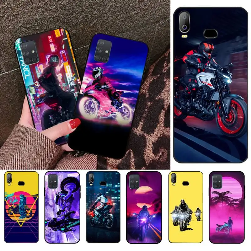

HPCHCJHM Motorcycle boy cool TPU Soft Silicone Phone Case Cover For Samsung A10 A20 A30 A40 A50 A70 A71 A51 A6 A8 2018