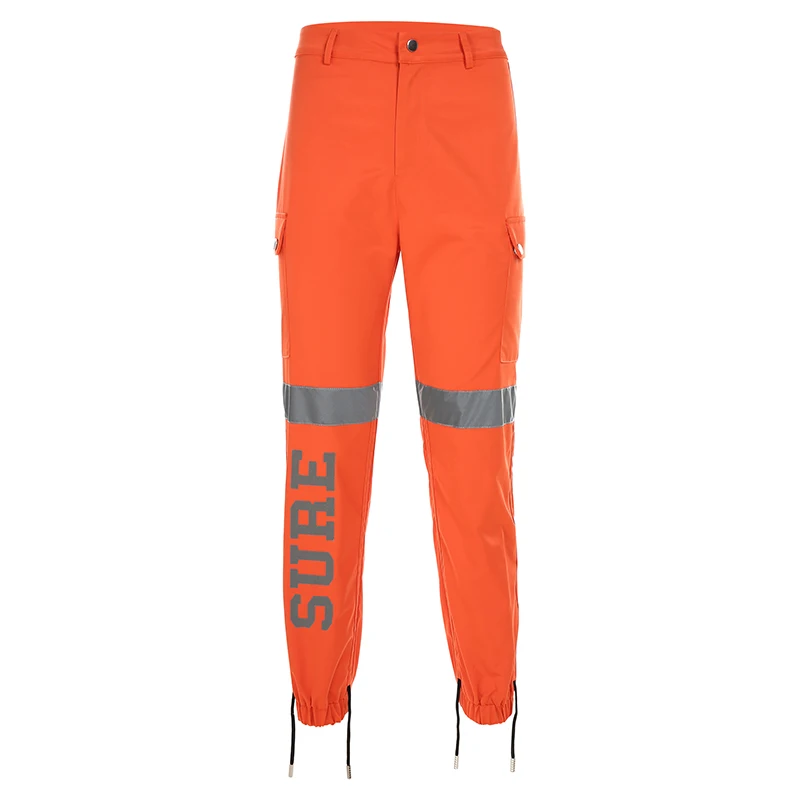 Rockmore Reflective Streetwear Joggers Women Trousers Plus Size Pencil Pants Sweatpants Harajuku High Waist Wide Leg Pants Fall