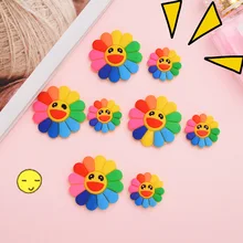 Красочные подсолнечника детское липкий заголовок челки-Стабилизатор экшн-камеры с ручкой и нескользящим покрытием коврик для сломанных волос Стикеры девушки мультфильм Банг-стикер для Fl