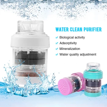 

1Pc Multifunction Faucet Filter Tap Water Purifier Household Medical Stone Magnetized Water Filter Kitchen Utensils 3 Colors