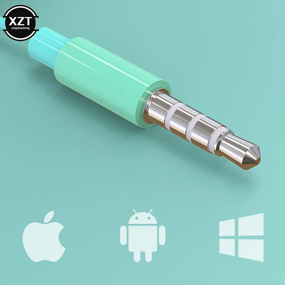 U24 Wire Stereo Earphone 3.5MM IN-Ear Headphone Running Music Game Earphone Noise Cancel For Mobile Phone PC PAD Laptop With Mic 4