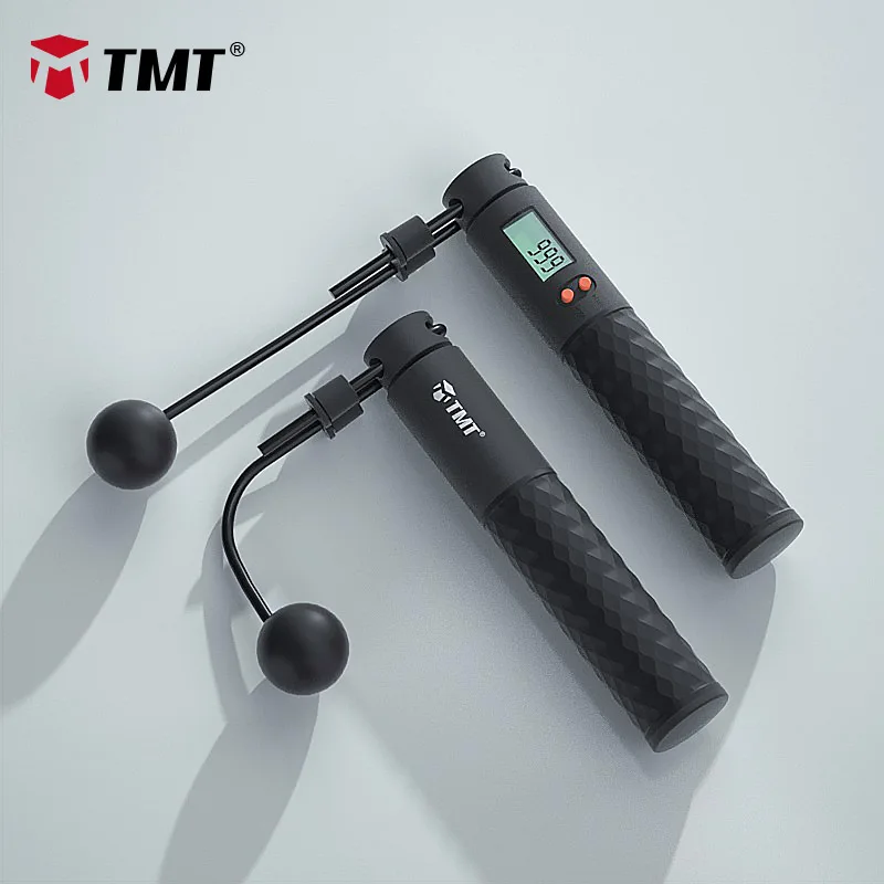 

TMT Electronic Jump Ropes Speed Wireless Skipping Rope Crossfit Anti-Slip Handle for Workout Jumping Training Adjustable Wire 3m