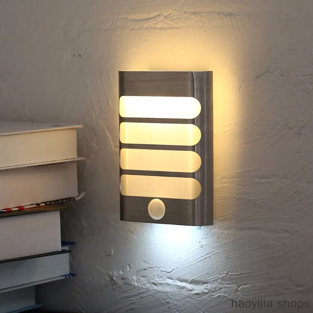 

New wireless PIR motion sensor light wall light automatically turn on/off the corridor for the corridor USB charging sensor