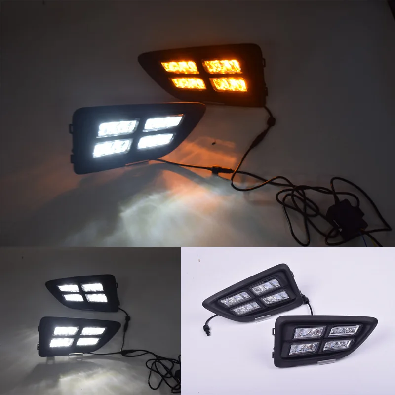 

Suitable for 17-18-Modern New Luck Satisfied Portable Lighters LED Daytime Running Lamp Refit Fog Lamp Assembly Exterior Lamp of