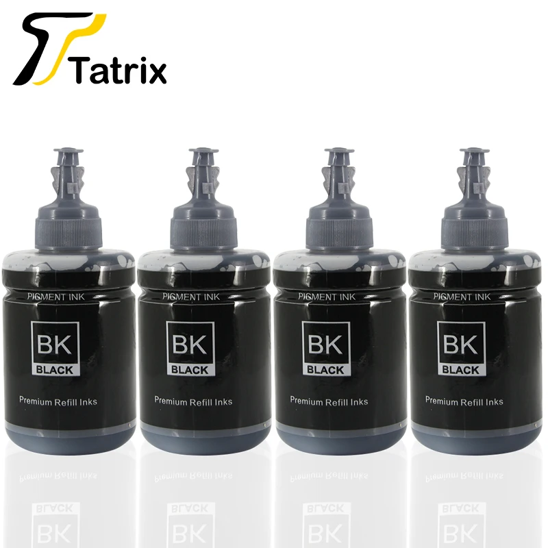 Татрикс пигментные чернила для заправки 140 мл для Epson чернильный картридж СНПЧ T7741 для Epson Workforce M100/M201/M205/L606/L655/L1455/ET-3600