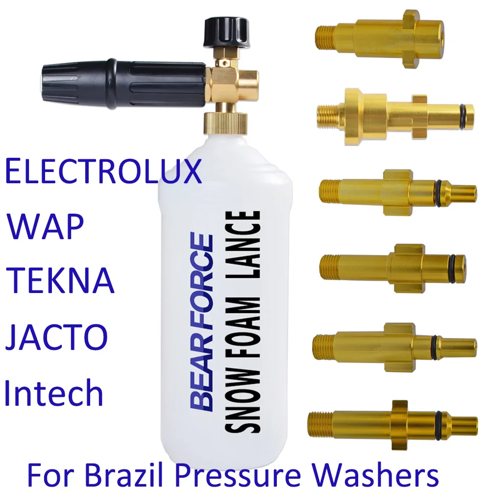 Foam Nozzle Foam Generator Snow Foam Lance Foam Cannon for Brazil WAP TEKNA JACTO ELECTROLUX Michelin Pressure Washer Car Washer|gun gun|gun nozzlenozzles for pressure washers - AliExpress