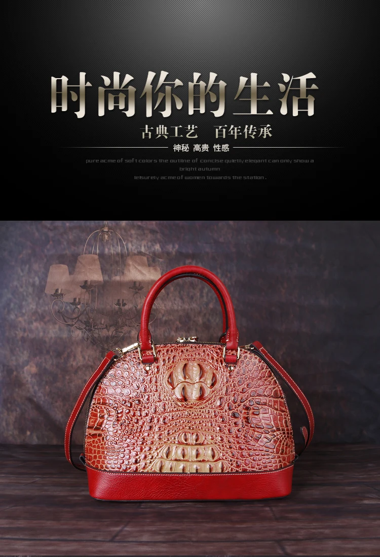Женская сумка на плечо из натуральной кожи с узором «крокодиловая кожа», дизайнерские женские ретро сумки через плечо из воловьей кожи, сумка-тоут