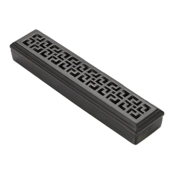 

Ceramics Incense Burner Carving Hollow Joss Stick Incense Holder Retro Lying Incense Box Censer with Fireproof Cotton