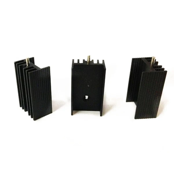 10 шт. 21x15x11 мм черный алюминиевый радиатор для транзисторов Mosfet TO