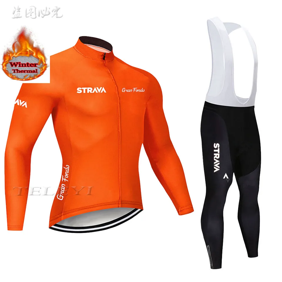 Велокофты Strava с длинным рукавом Зимняя Теплая Флисовая одежда для велосипеда MTB велосипедная Одежда Майо Ropa Ciclismo Hombre 9D гель