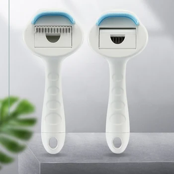 

3 in 1 pet hair remover Comb Pet Dog Cat Brush Grooming Tool Hair Shedding Hair Removal Comb For Dogs Cats random color#