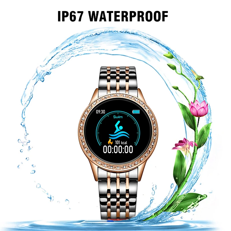 LIGE New Fashion Smart Watch Women Heart Rate Blood Pressure Sleep Monitoring Sport Multifunctional Mode Waterproof Smartwatch |