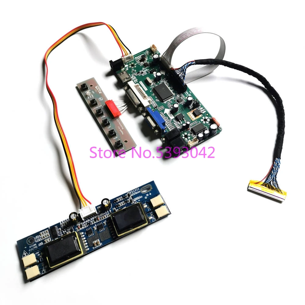 Для M190EN04 V.1/V.2/V.3/V.4/V.5/V.7 1280*1024 VGA + DVI инвертор LVDS 4 с холодным катодом (CCFL) 30-контактный