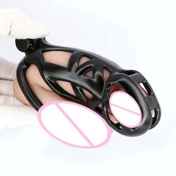 2021 Mamba Cock Cage Male 3D Printed Chastity Device Kit Penis Ring Cover Cock Ring Cobra Cock Cages Lock Standard Cage Sex Toys 5
