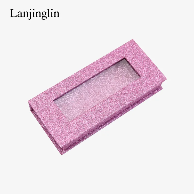 LANJINGLIN 1/5 пар норковые ресницы картонная коробка пустые блестящие посылка DIY флэш