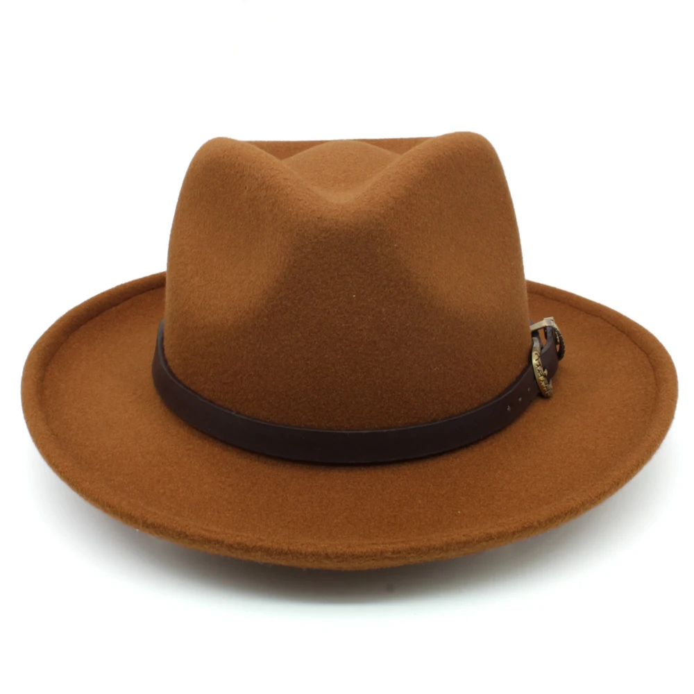 stetson fedora hats Men Women Wool Panama Hats Wide Brim Sunhat Fedora Caps Trilby Jazz Travel Party Street Style US Size 7 1/8-7 3/8 UK M-L michael jackson fedora