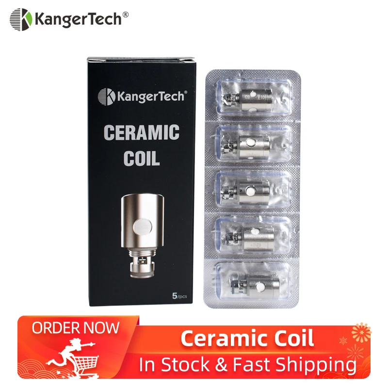 5 шт./лот керамическая катушка Kanger sub ohm 0.5ohm A1 Kangertech сменная для Subtank/Toptank/Nebox