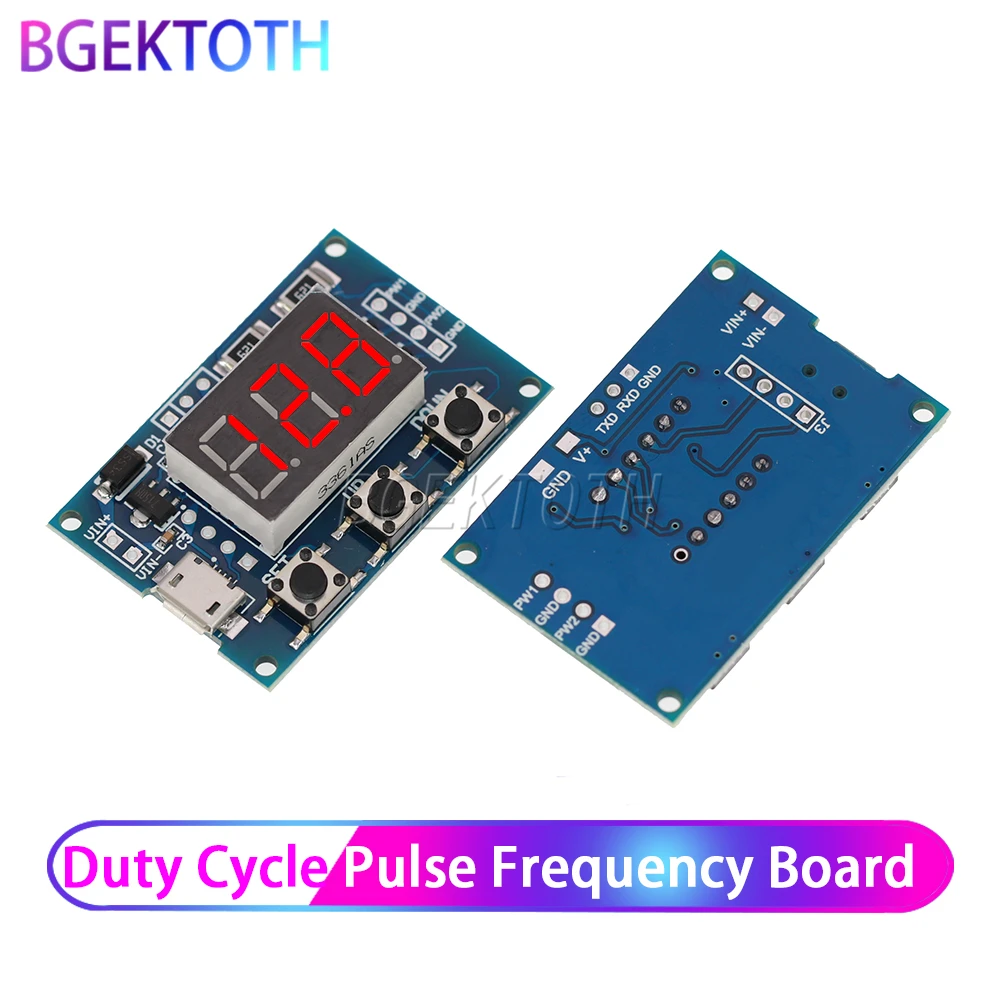 Постоянный ток 5-30 в Micro USB 5 питание независимая PWM генератор сигналов 2-канальный