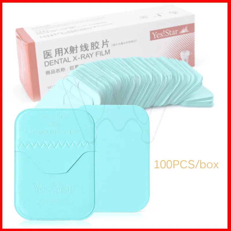 Dimensioni della pellicola a raggi X per radiografo dentale 3 cm x 4 cm per macchina scanner per lettori 100 pezzi - immagine 2
