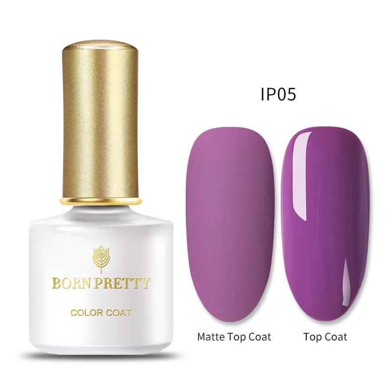 BP-IP05 BORN PRETTY, 60 цветов, Матовый УФ-гель для ногтей, 6 мл, чистый цвет для ногтей, матовое верхнее покрытие, впитывается, Гель-лак для ногтей, маникюрный лак - Цвет: BP-IP05