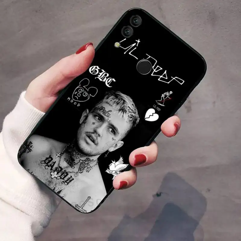 Lil Peep Rapper Bé Trai Hình Xăm Văn Bản Mềm Mại Ốp Lưng Điện Thoại Huawei Honor Xem 7a5.45inch 7c5.7inch 8x 8a 8c 9 9X10 20 10i 20i Lite Pro waterproof case for huawei