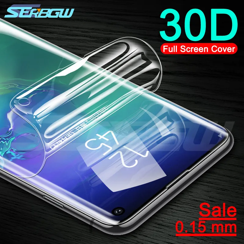 

30D Soft Protective Film on the For Samsung Galaxy S10 5G S9 S8 Plus S10e Note 8 9 S7 Edge Full Cover Screen Protector Film Case