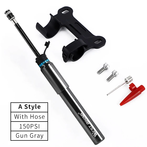 A Gun Gray 150PSI West biking портативный велосипедный насос ручной насос для велосипеда 150PSI Presta/Schrader Road MTB горный велосипед насос - Цвет: A Gun Gray 150PSI