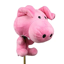 Мазель Животные Плюшевый Гольф клуб водительская голова покрывает розовую свинью