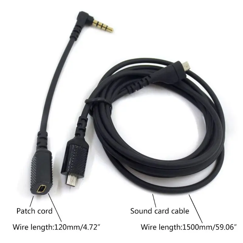 

Replacement Sound Card Audio- Cables For Steel-Series Arctis 3/5/7 Pro Headphone