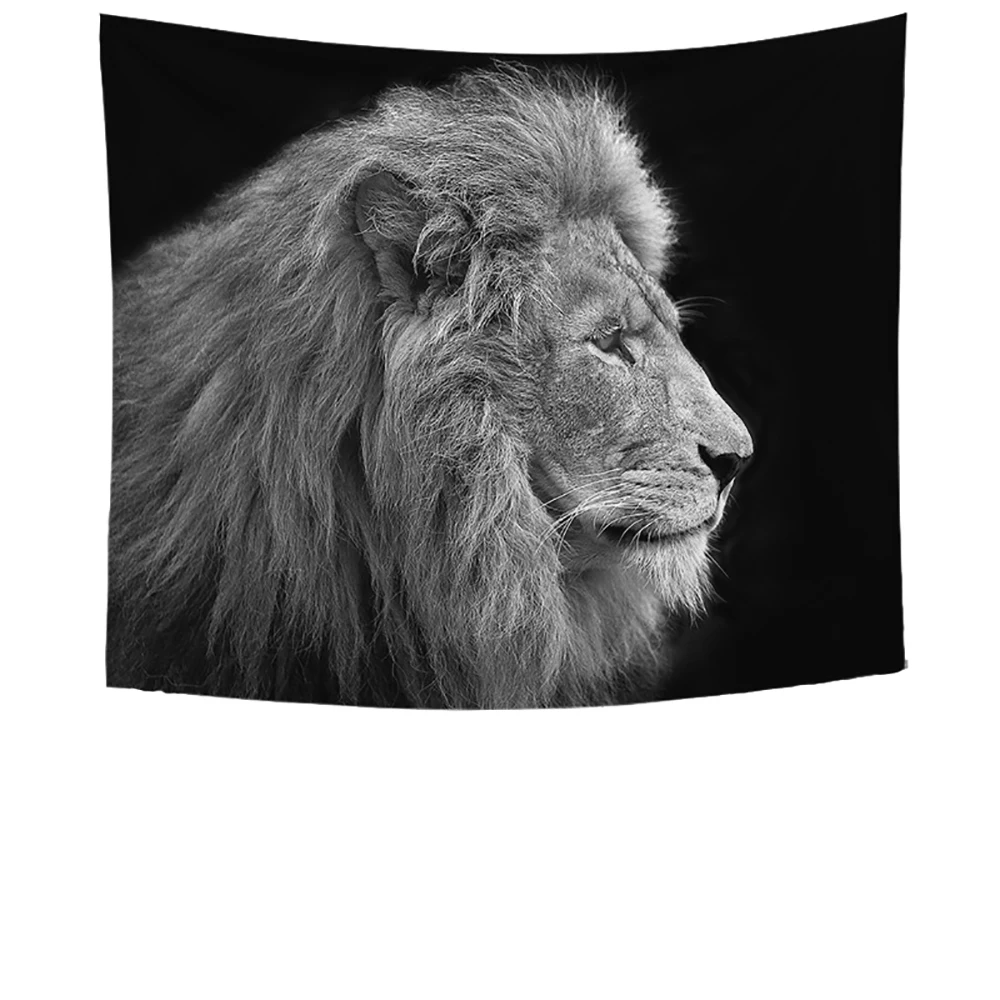 100x70CM Lychee гобелен с принтом животных, Настенное подвесное одеяло из полиэстера, художественный Настенный Ковер, спальный коврик, гобелен - Цвет: 100x70CM
