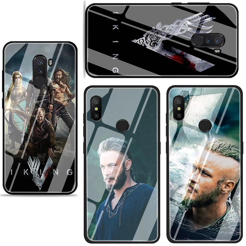 Vikings Travis Fimmel Tempered Glass phone case for Xiaomi 5X 6X 8 Lite 9 A1 A2 F1 Redmi 4X 6A Note 5 6 7 Pro