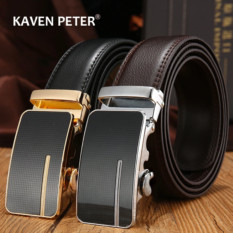 Arctic Bezem Eigenaardig Mens Leather Belts Belt Buckles | Belt Automatic Genuine Leather -  Automatic Buckle - Aliexpress