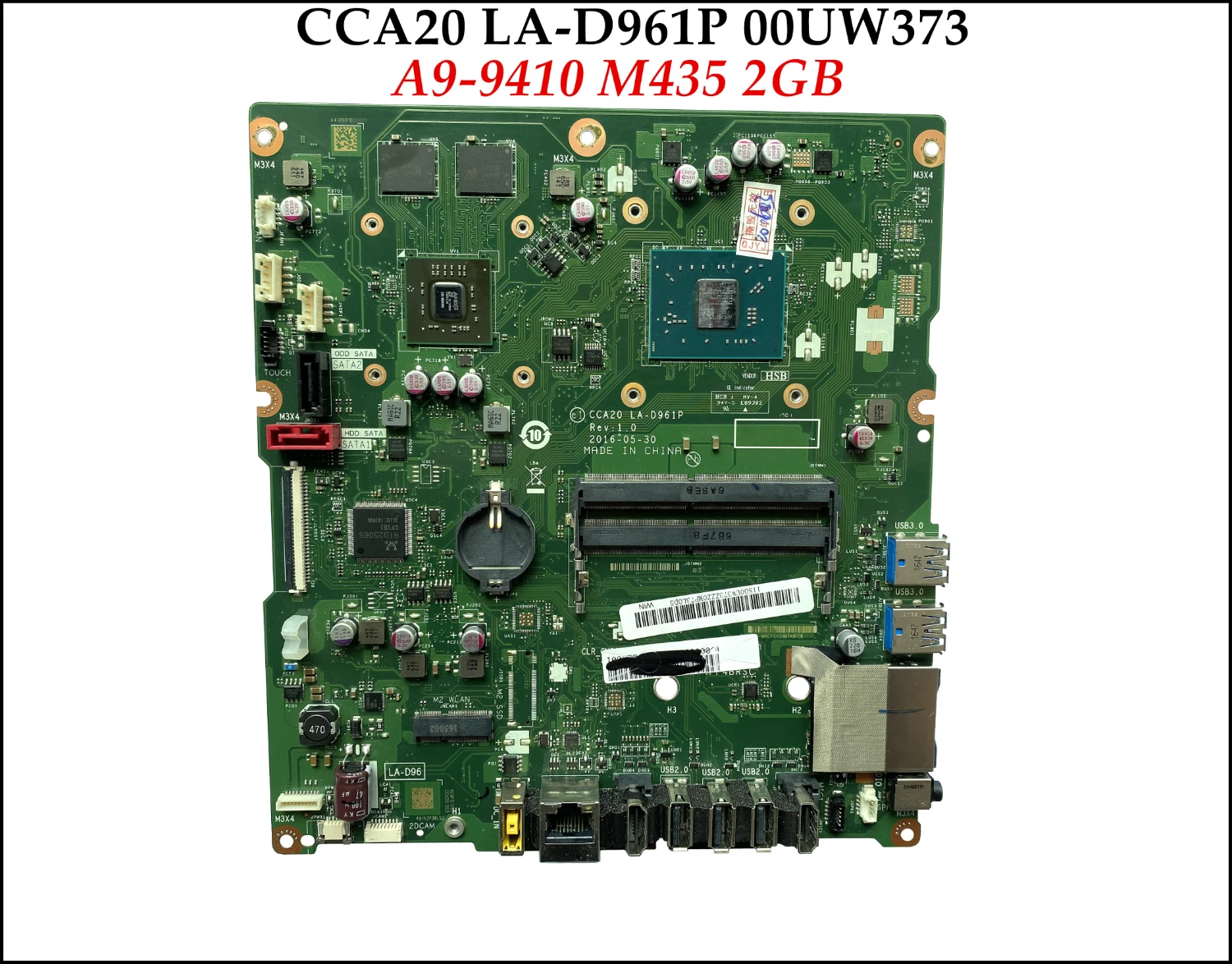 Высокое качество 00UW373 CCA20 LA-D961P для Lenovo ideacмежду AIO 510-22ASR 510-23ASR материнская плата