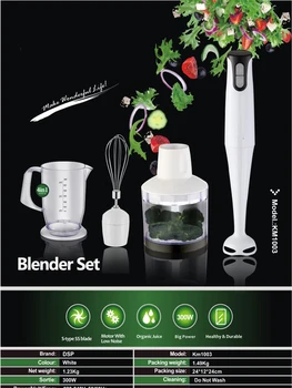 

SUSWEETLIFE Multifunctional small handheld cooking machine, flour milling meat juicer, stirring fruit juice, auxiliary food bar