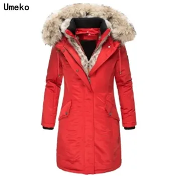 

Umeko 2019 Fashion Winter Fur Jacket Female Jacket Hooded Coat Women Fashion Jackets Winter Warm Woman Clothing Plus Size S-5XL