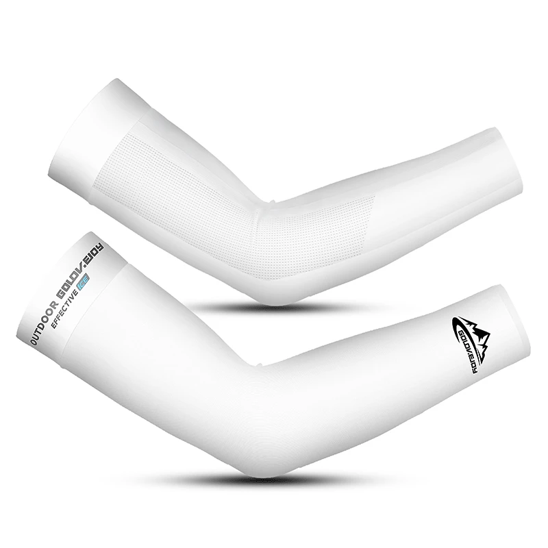 

Summer Sports Ice Fabric Arm Sleeves UV Protection Sunscreen Bands Mangas Warmers Running Cycling Driving Reflective