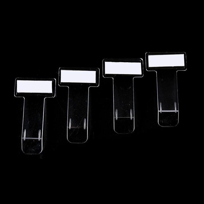 4x Car Vehicle Accessories Parking Ticket Permit Card Holder Stickers Clip  Clear