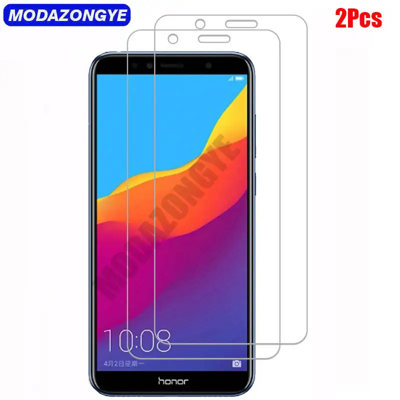 Закаленное стекло для Honor 7A 2 шт. защита экрана Huawei Защитная пленка 5 45 от солнца |