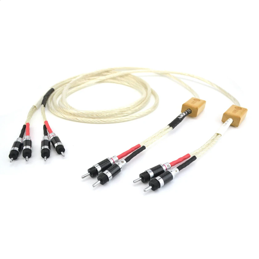 Hifi pair Odin Audio speaker cable with carbon fiber banana plug connector | Электроника
